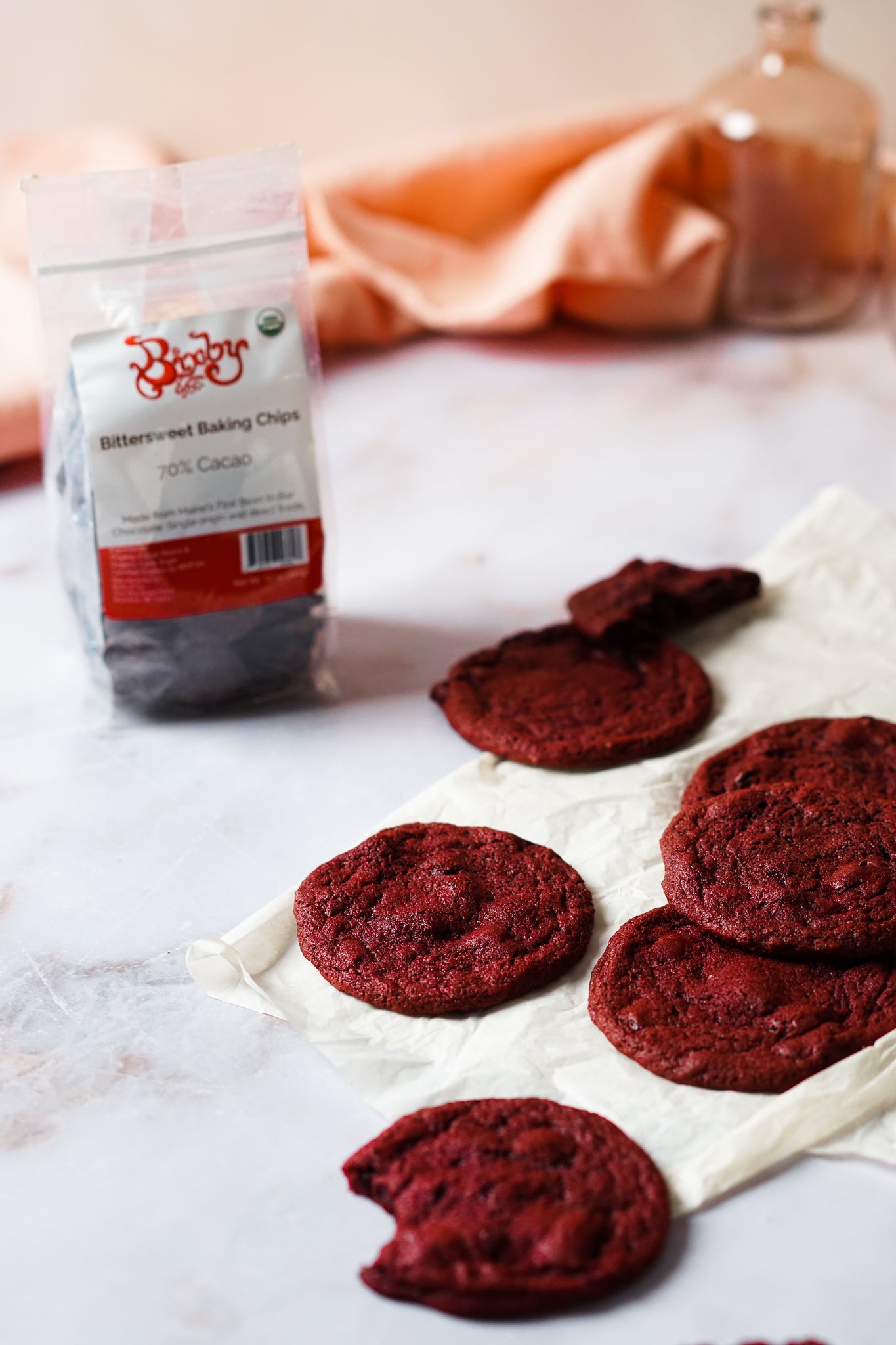 Vegan Red Velvet Cookies
