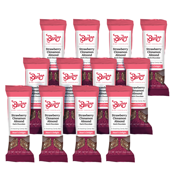 Heart's Delight® -Dark Chocolate+Almonds+Strawberries+Cinnamon