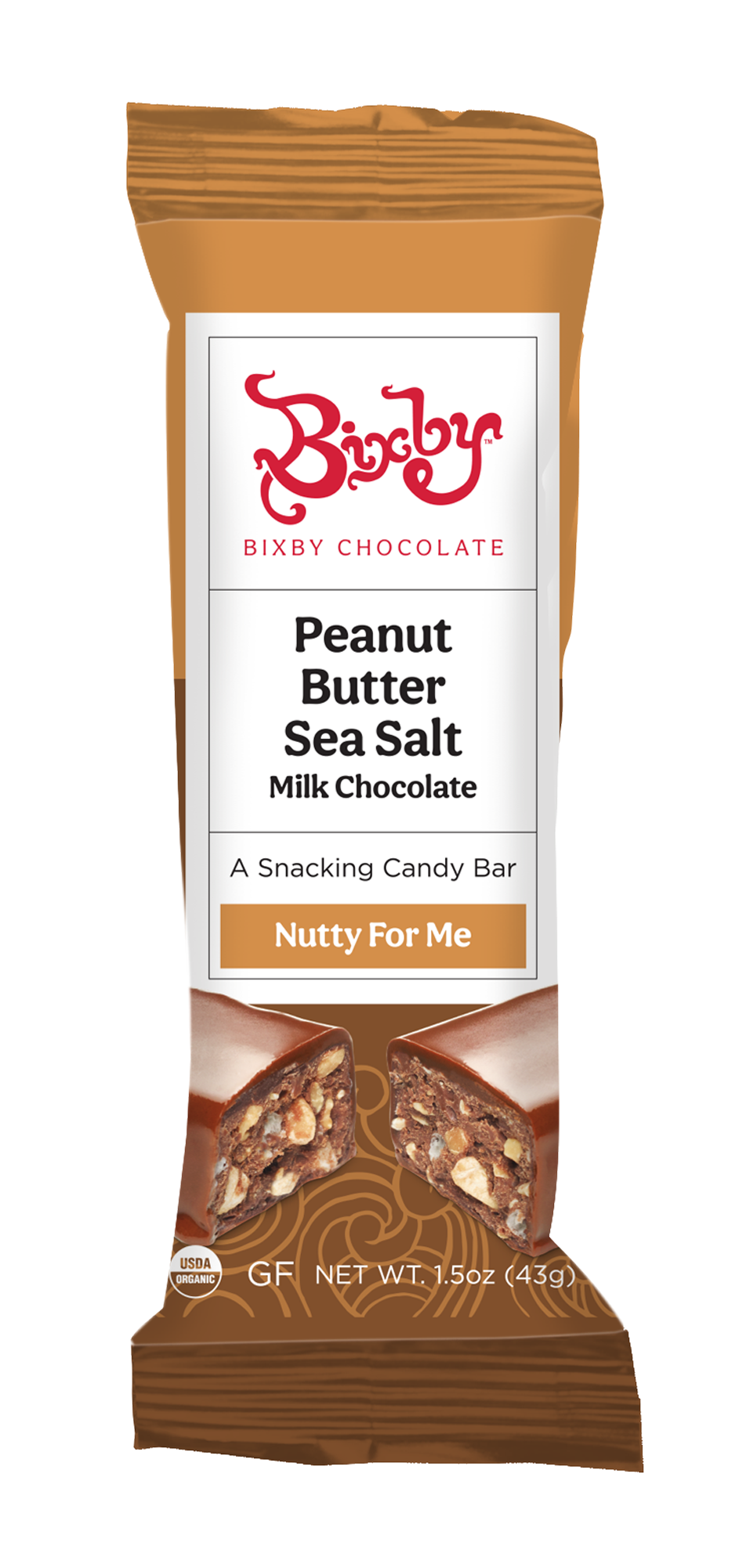 Nutty for Me - Milk Chocolate + Crunchy Peanut Butter + Maine Sea Salt