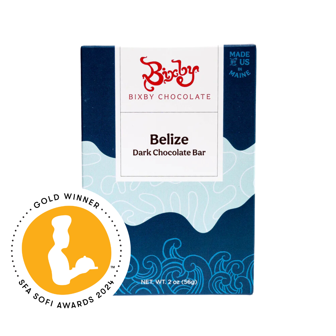 Bixby Chocolate Belize Organic Dark Chocolate Bar wins Gold sofi Award for Chocolate