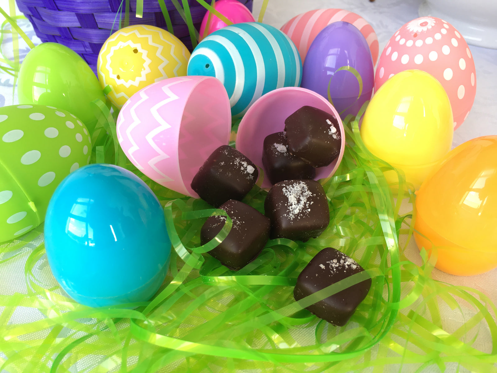 Peanut Butter Ganache Chocolate Eggs - Bixby Chocolates