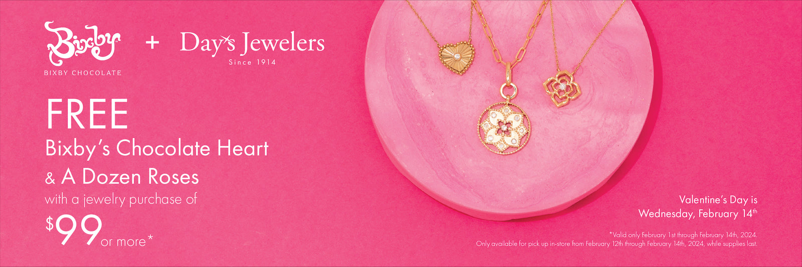 Days + Bixby Chocolate Partner for Valentine's Day