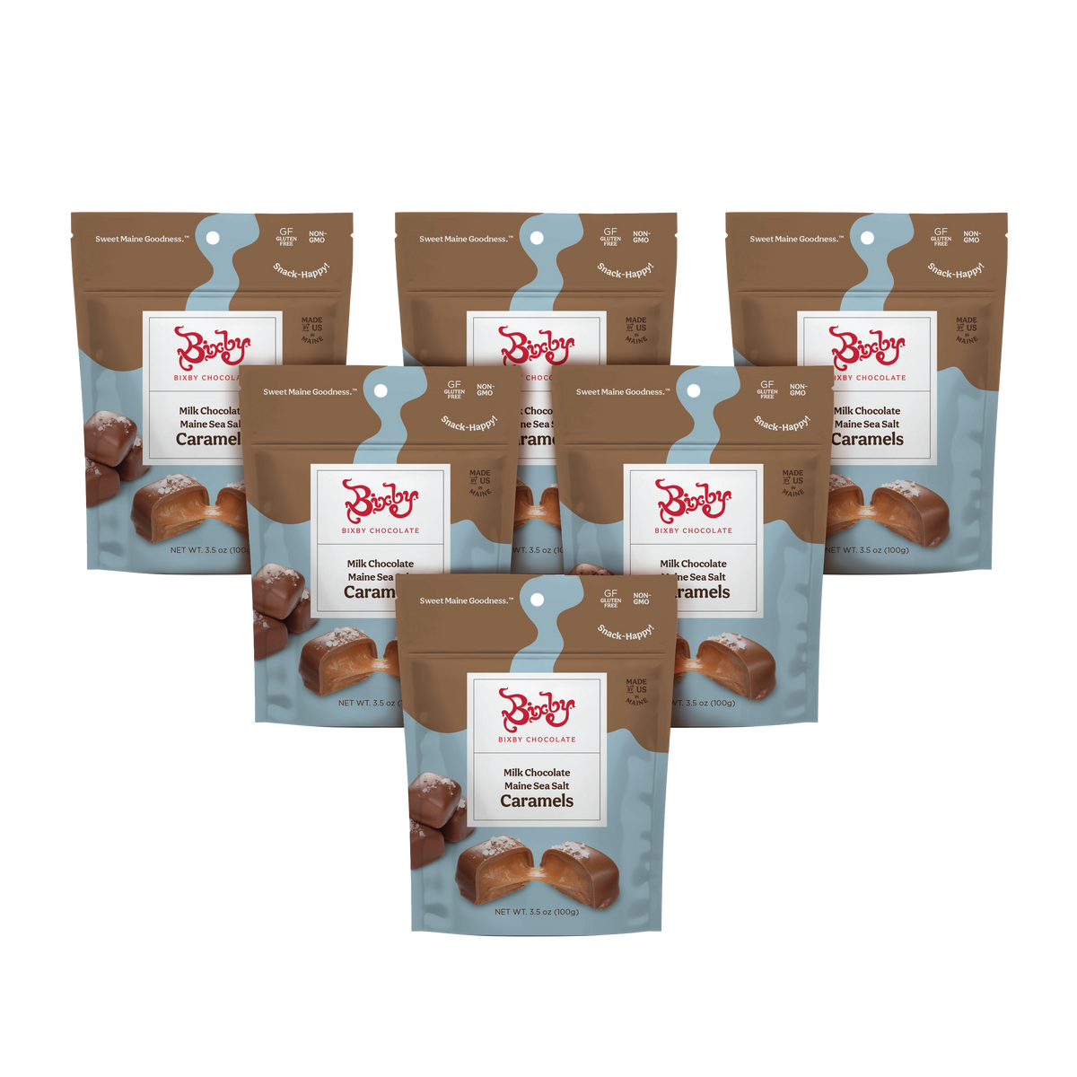 Milk Chocolate Sea Salt Caramels--6 Pouches