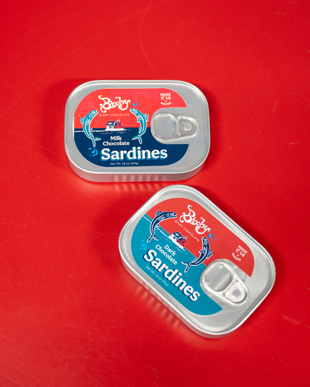 Chocolate Sardines, Tinned