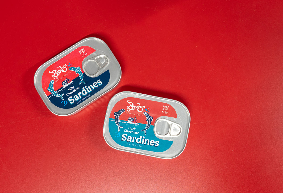 Chocolate Sardines, Tinned