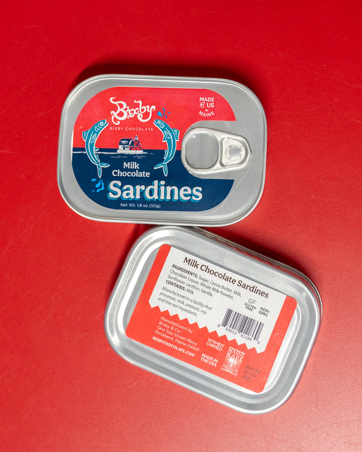 Chocolate Sardines, Tinned