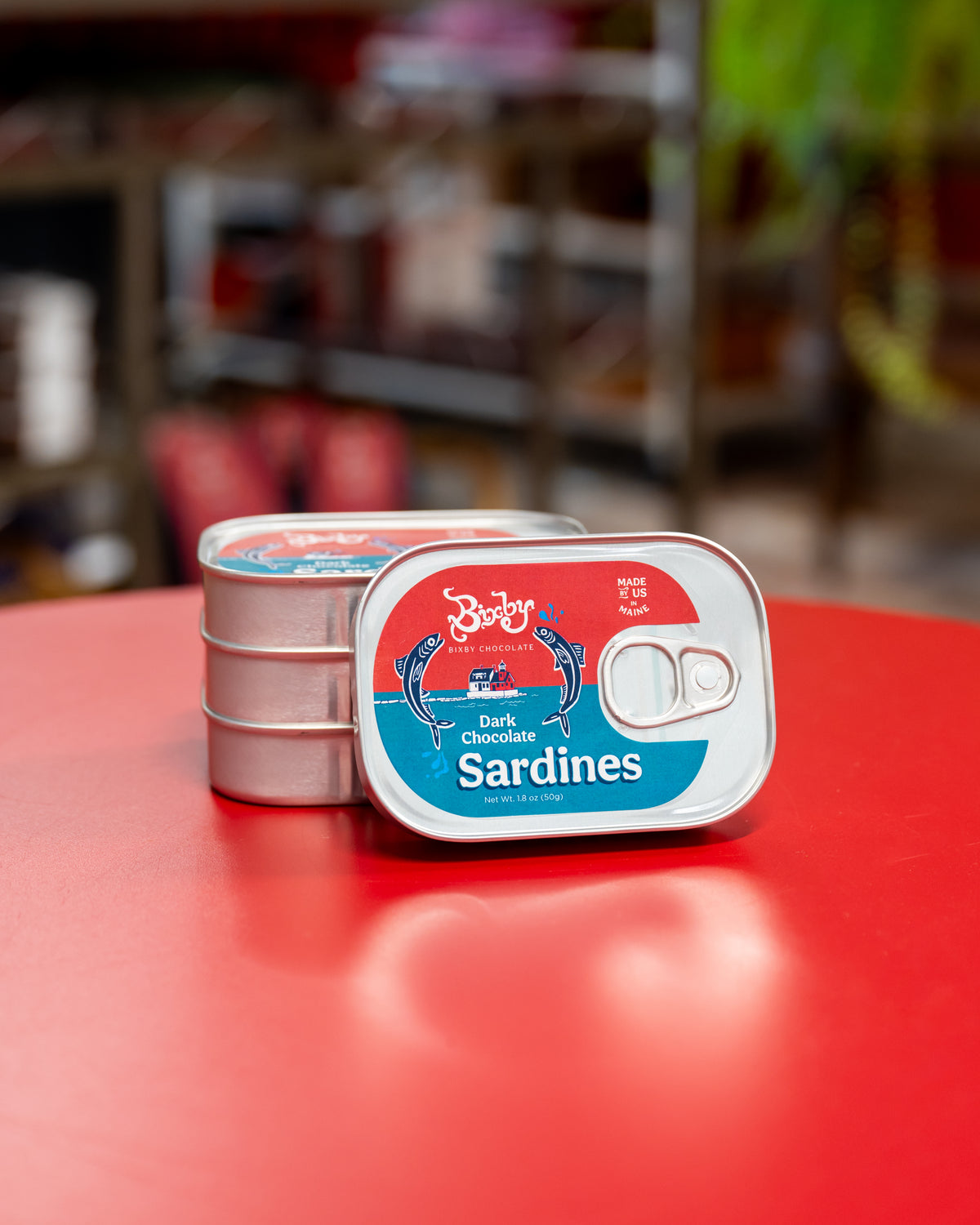 Chocolate Sardines, Tinned