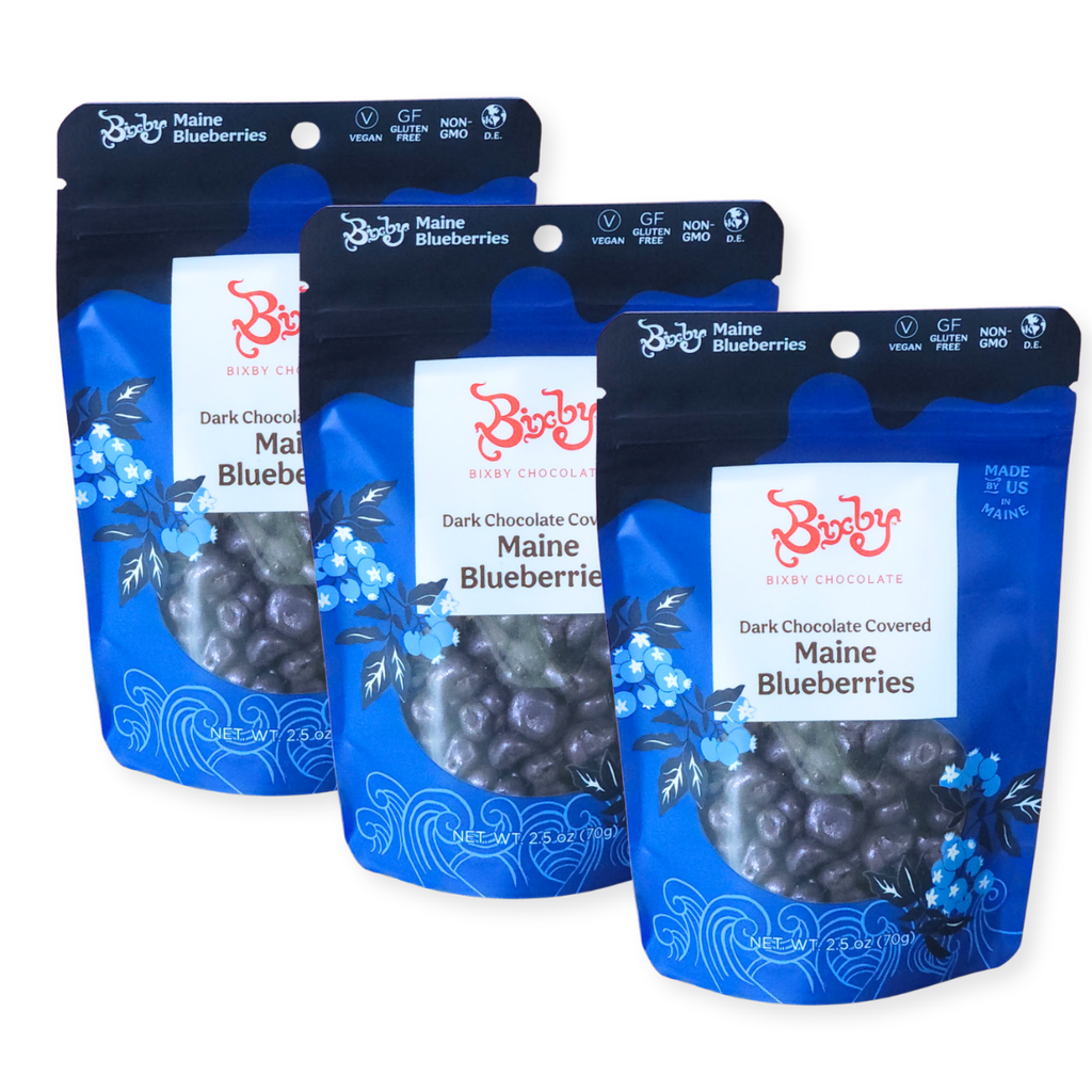 Dark Chocolate Covered Blueberries - 3 Bags - Bixby Chocolate