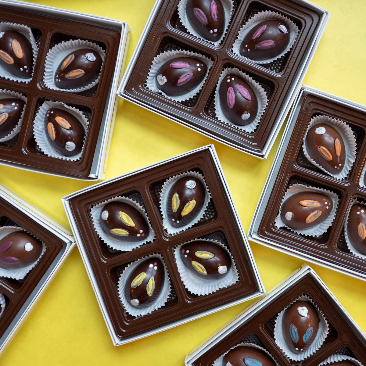 Chocolate Easter Bunny Egg Gift Box