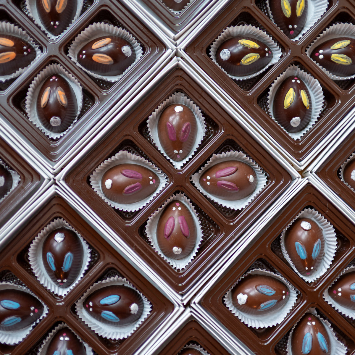 Chocolate Easter Bunny Egg Gift Box