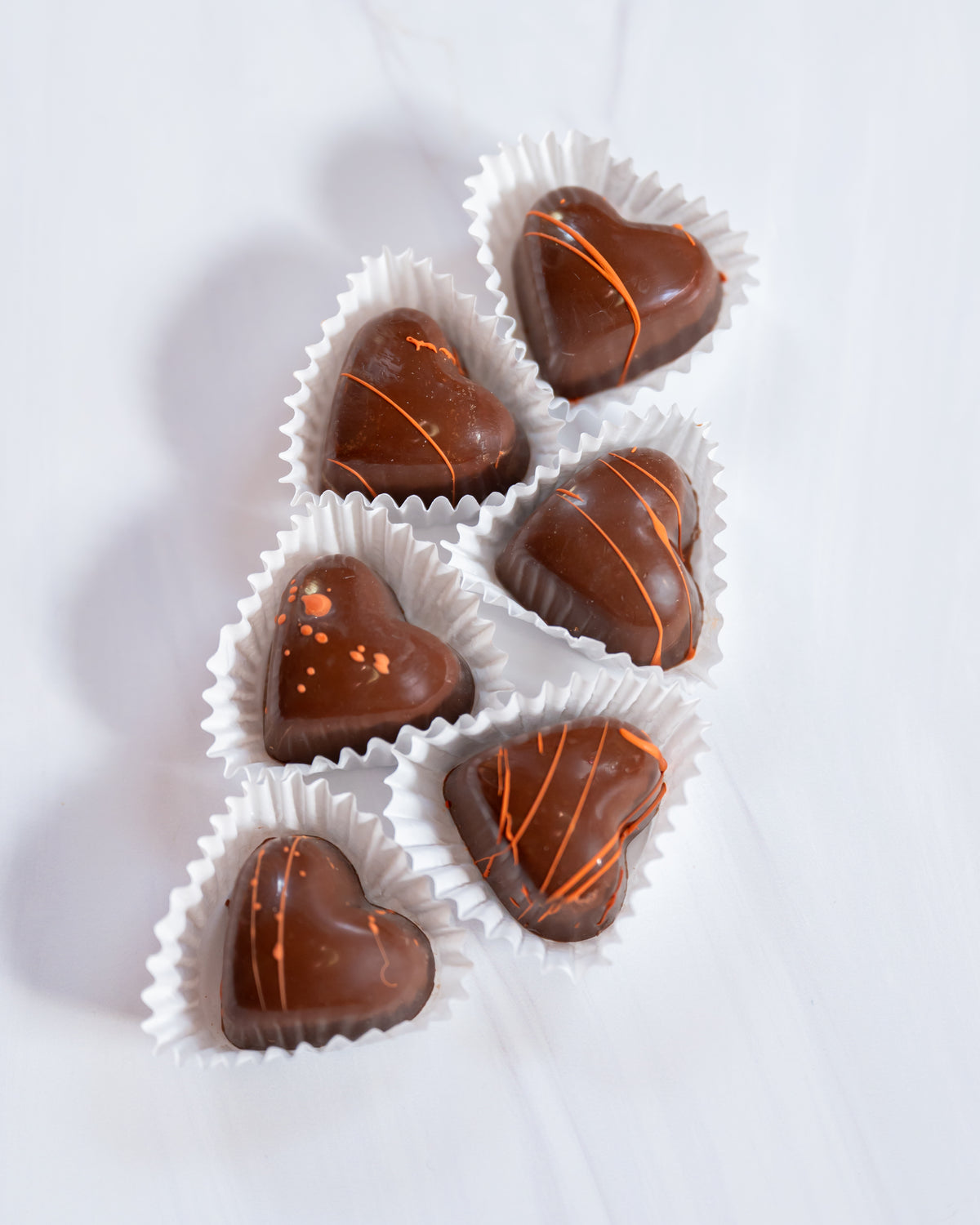 Blood Orange Caramel Heart Bon Bon