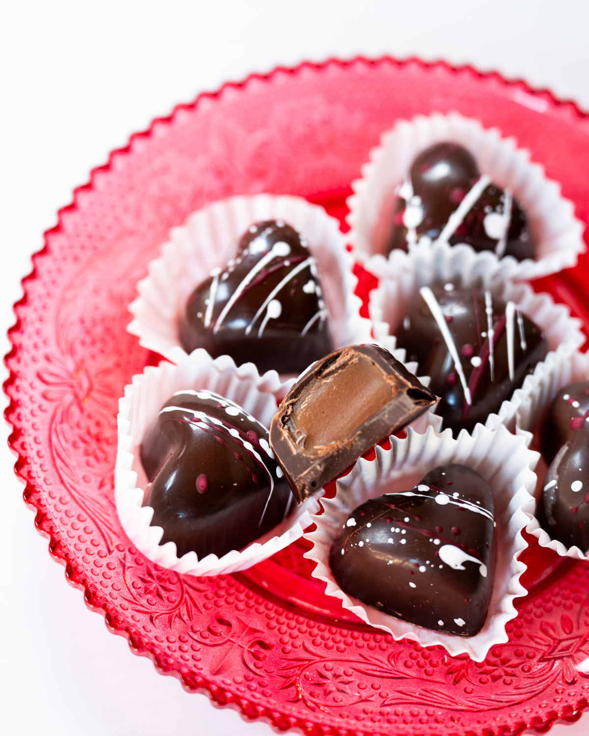 Heart-Shaped Bonbon Trio Gift Box