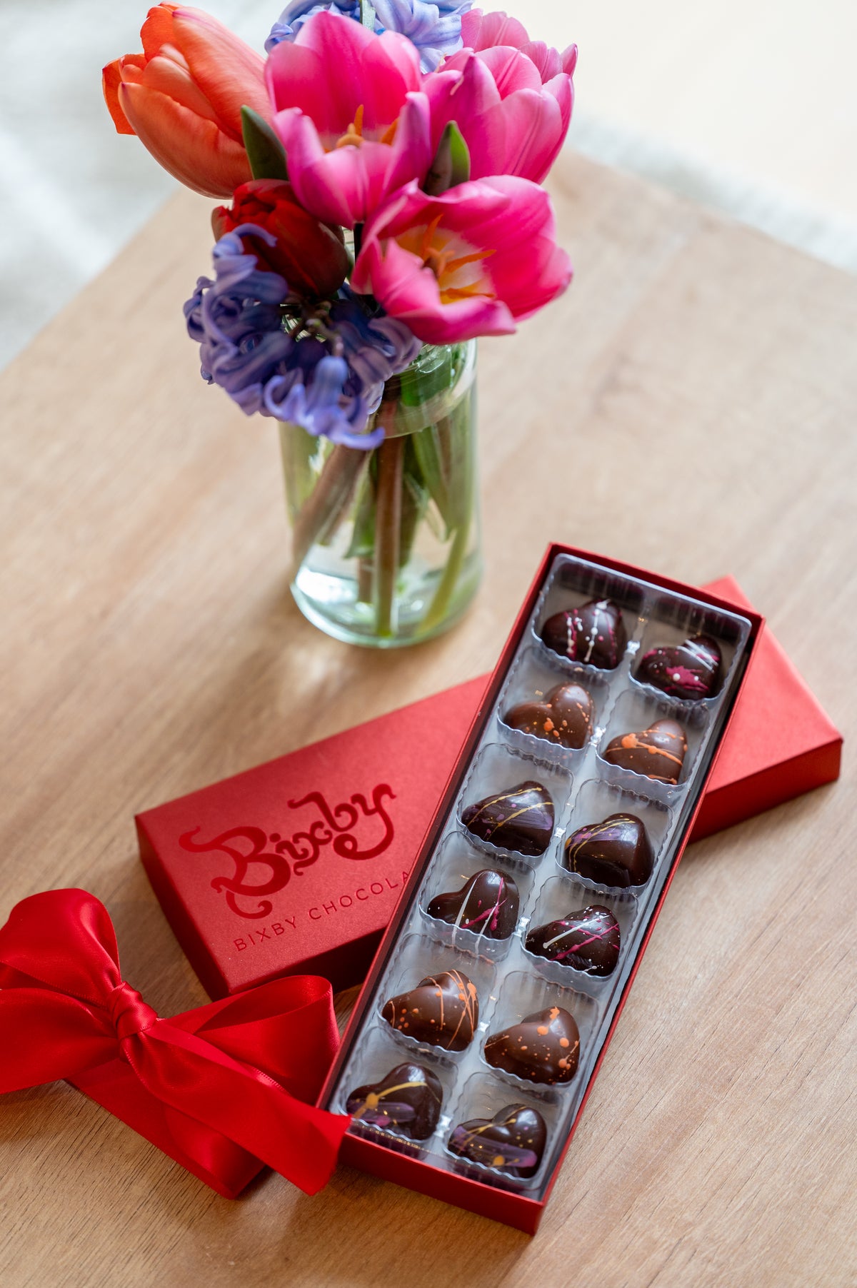 Heart-Shaped Bonbon Trio Gift Box