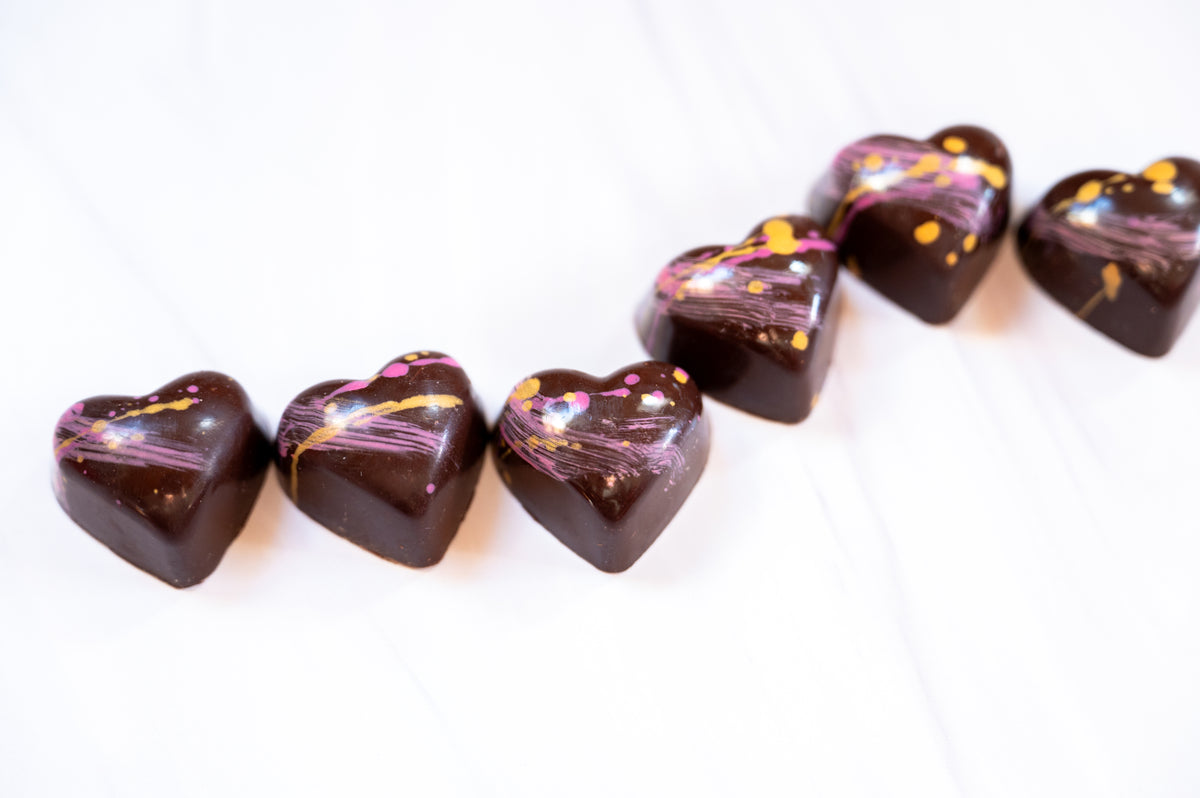 Honey Passion Fruit Ganache Heart Bon Bon Gift Box