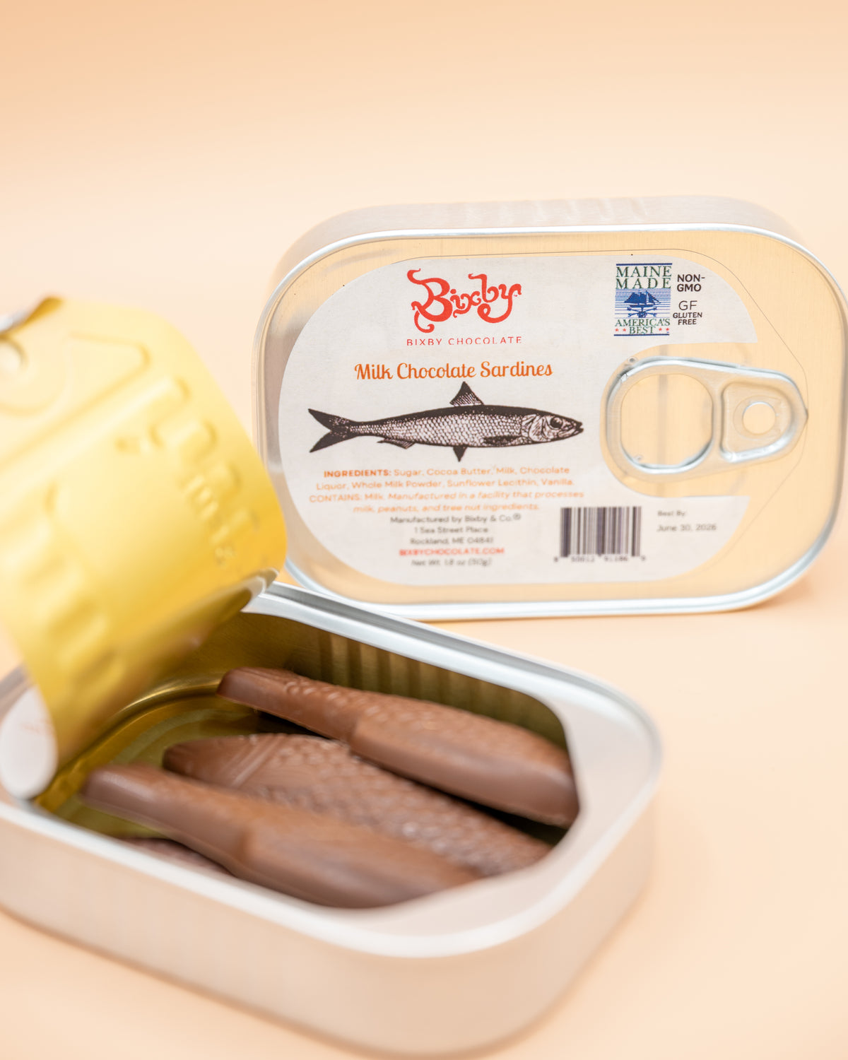 Chocolate Sardines, Tinned