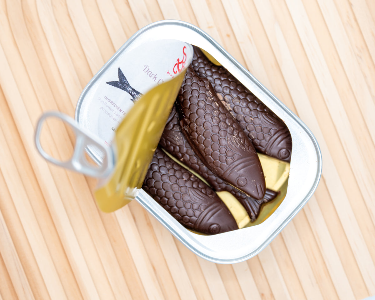 Chocolate Sardines, Tinned