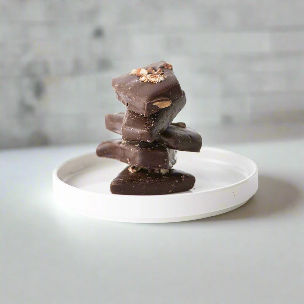 Dark Chocolate Pecan Toffee