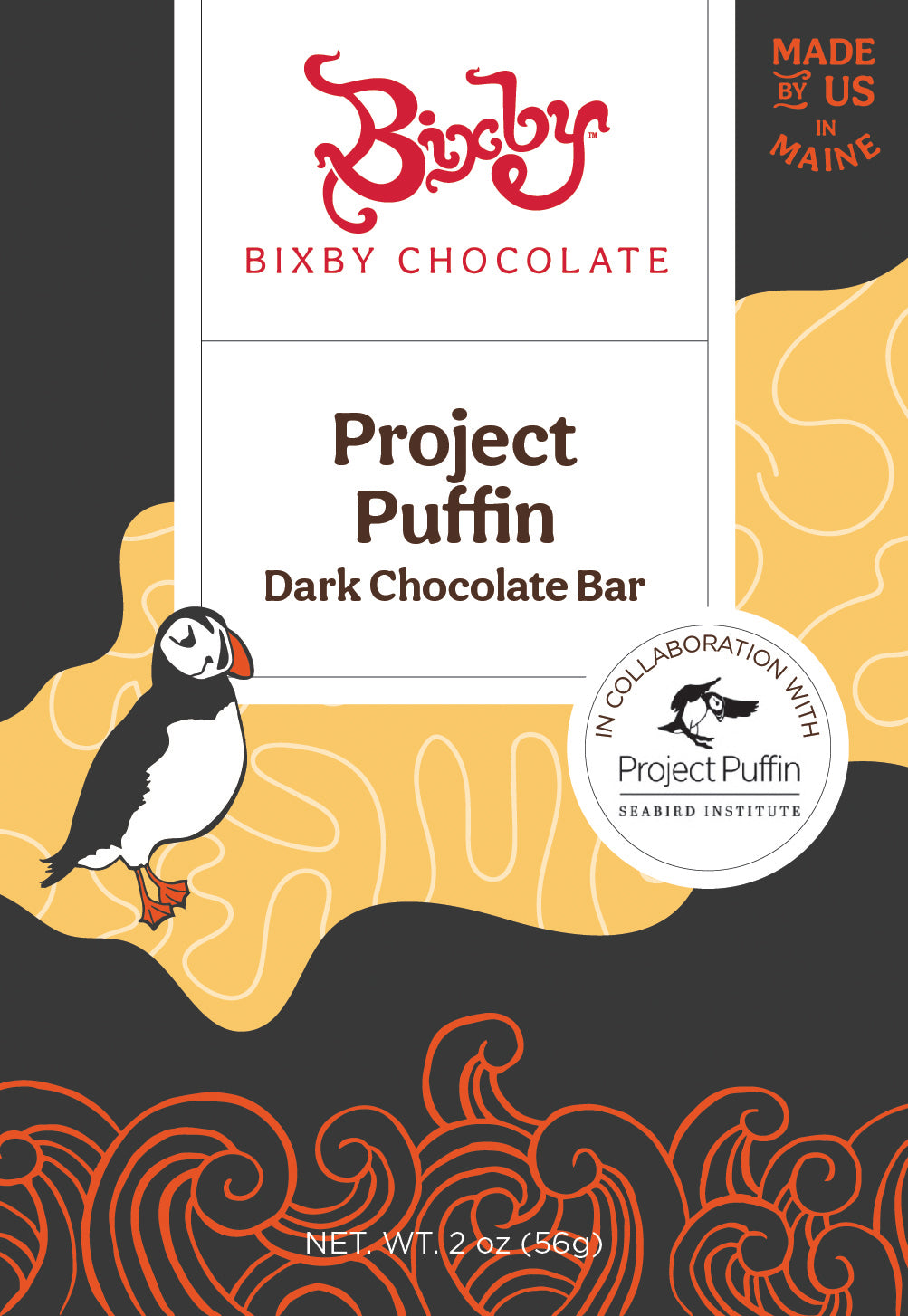Organic Project Puffin 70% Dark Chocolate Bar