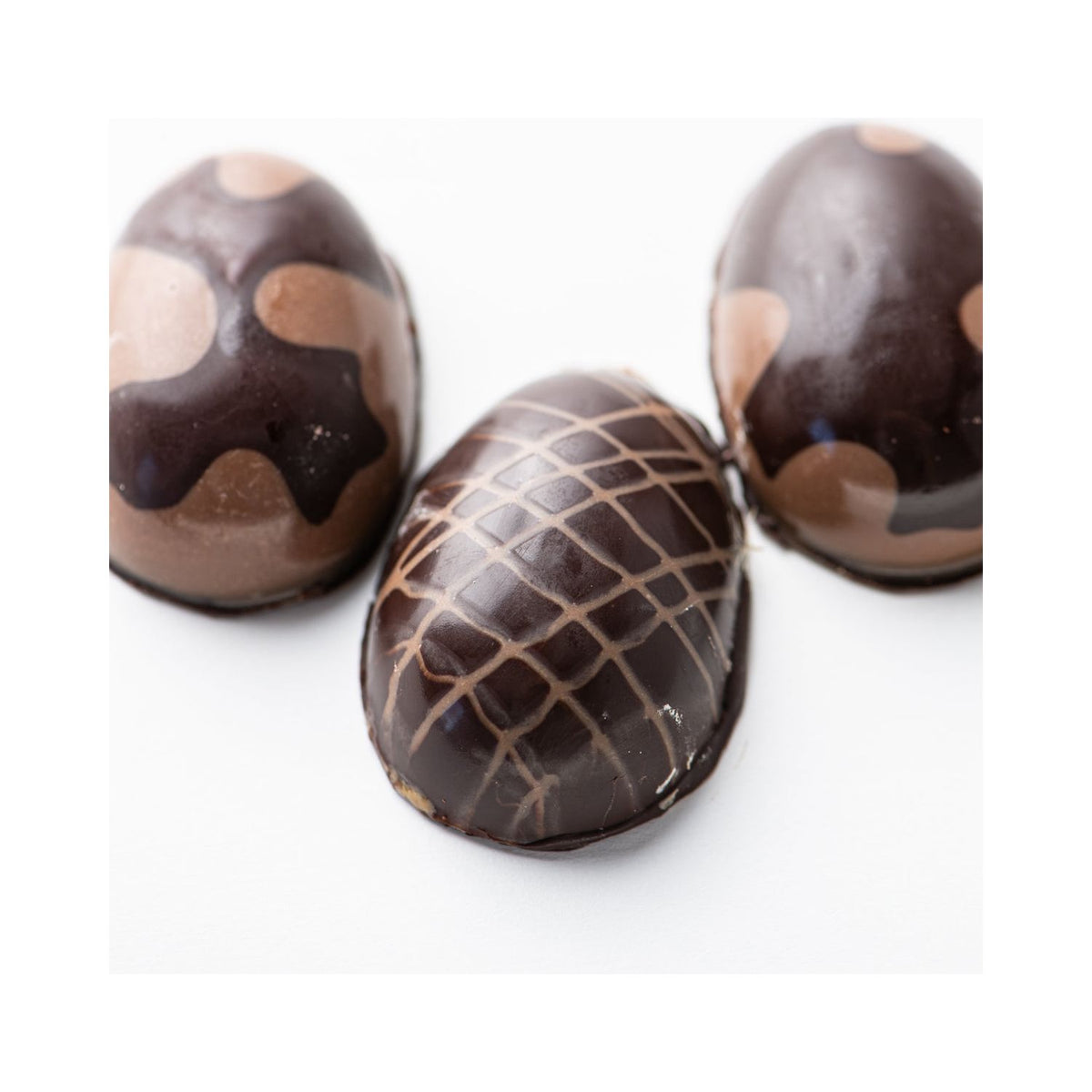 Peanut Butter Ganache Chocolate Eggs - Bixby Chocolates